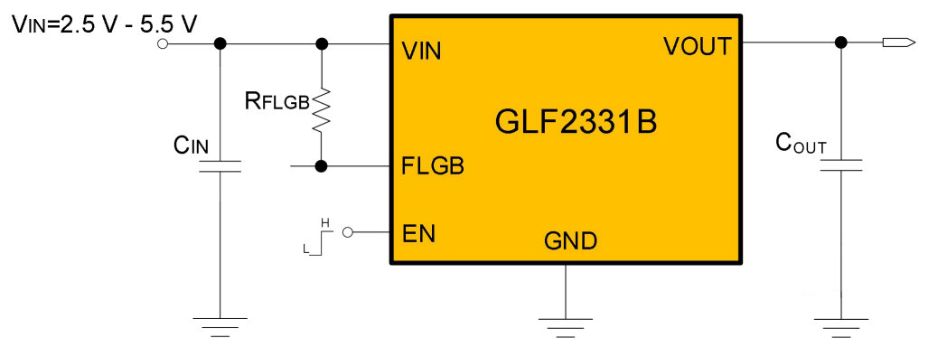 GLF2331B Application Schematic