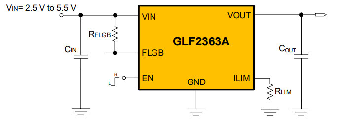 GLF2363A application schematic