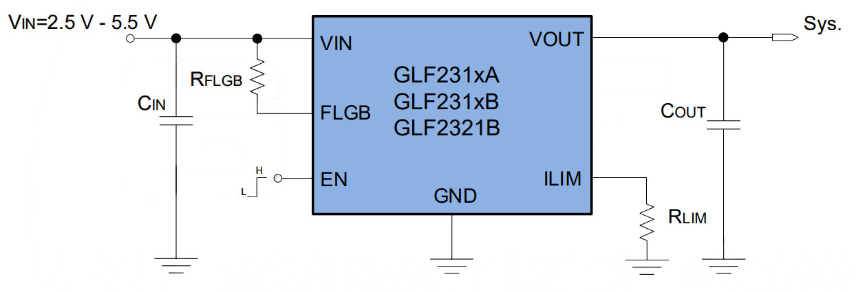 GLF23xx Application schematic 2022